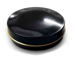Siyah Metal Kutu 25 ml 100 Adet