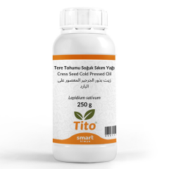 Tere Tohumu Soğuk Sıkım Yağı Lepidium sativum 250 g