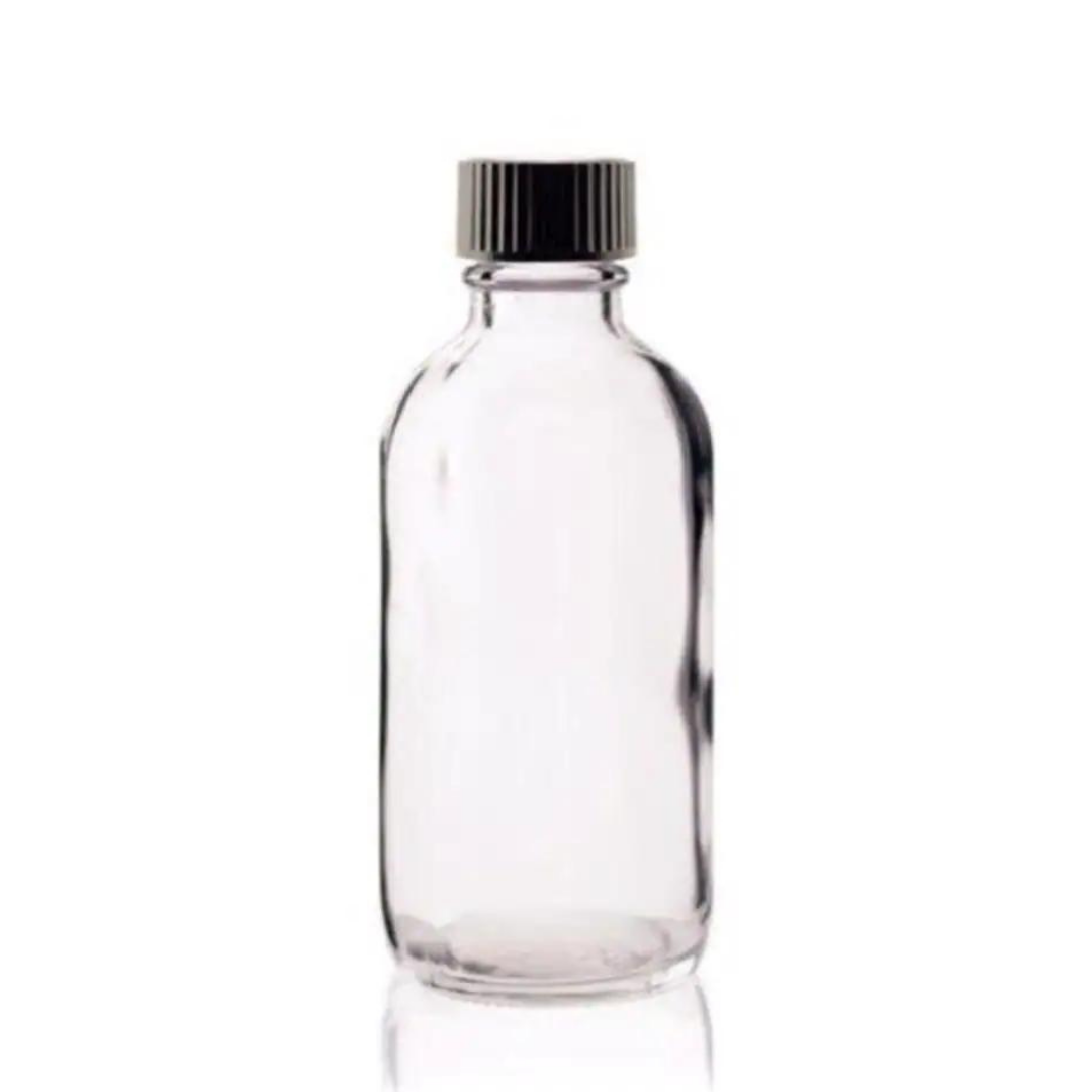 Şeffaf Cam Şişe 100 ml Kilitli Kapak 18 mm 90 Adet