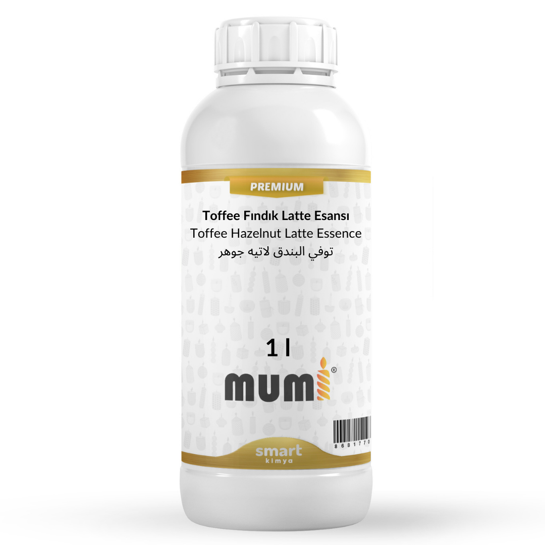 Premium Toffee Fındık Latte Mum Esansı 1 litre