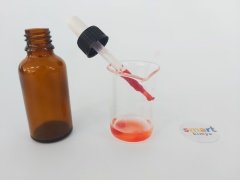 Amber Renkli Damlalıklı Cam Şişe 30 ml