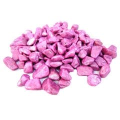 Büyük Fuşya Simli Dekoratif Taş 2 kg