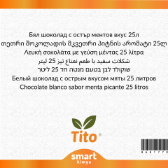 Chocolate Blanco Menta Sabor Menta Fuerte 25 litros